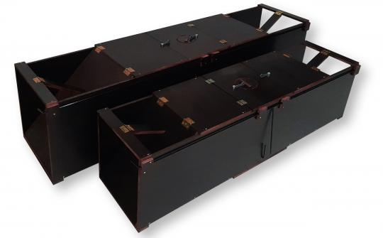 HEKA-Jagdfallen / Tierschutzfallen aus dunkler Vielschichtplatte