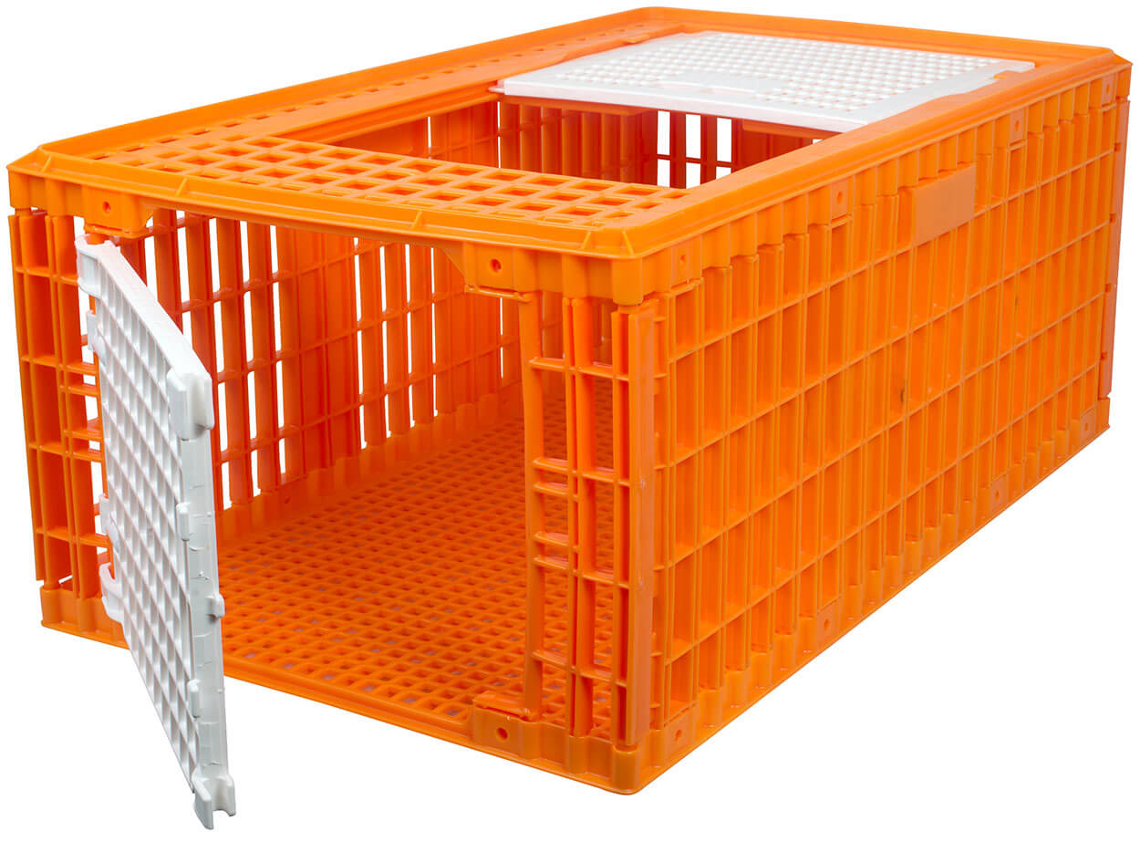 Transportkisten für Geflügel, mit Gitterboden - 29-42cm hoch