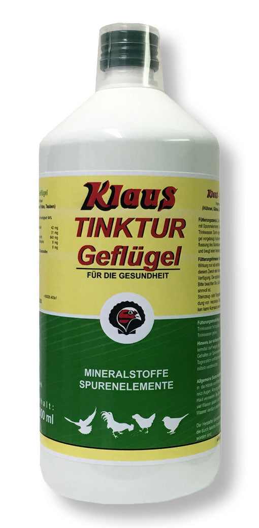 Klaus Tinktur ("Tincture") for Poultry (0,3l - 0,5l - 1l - 5l)