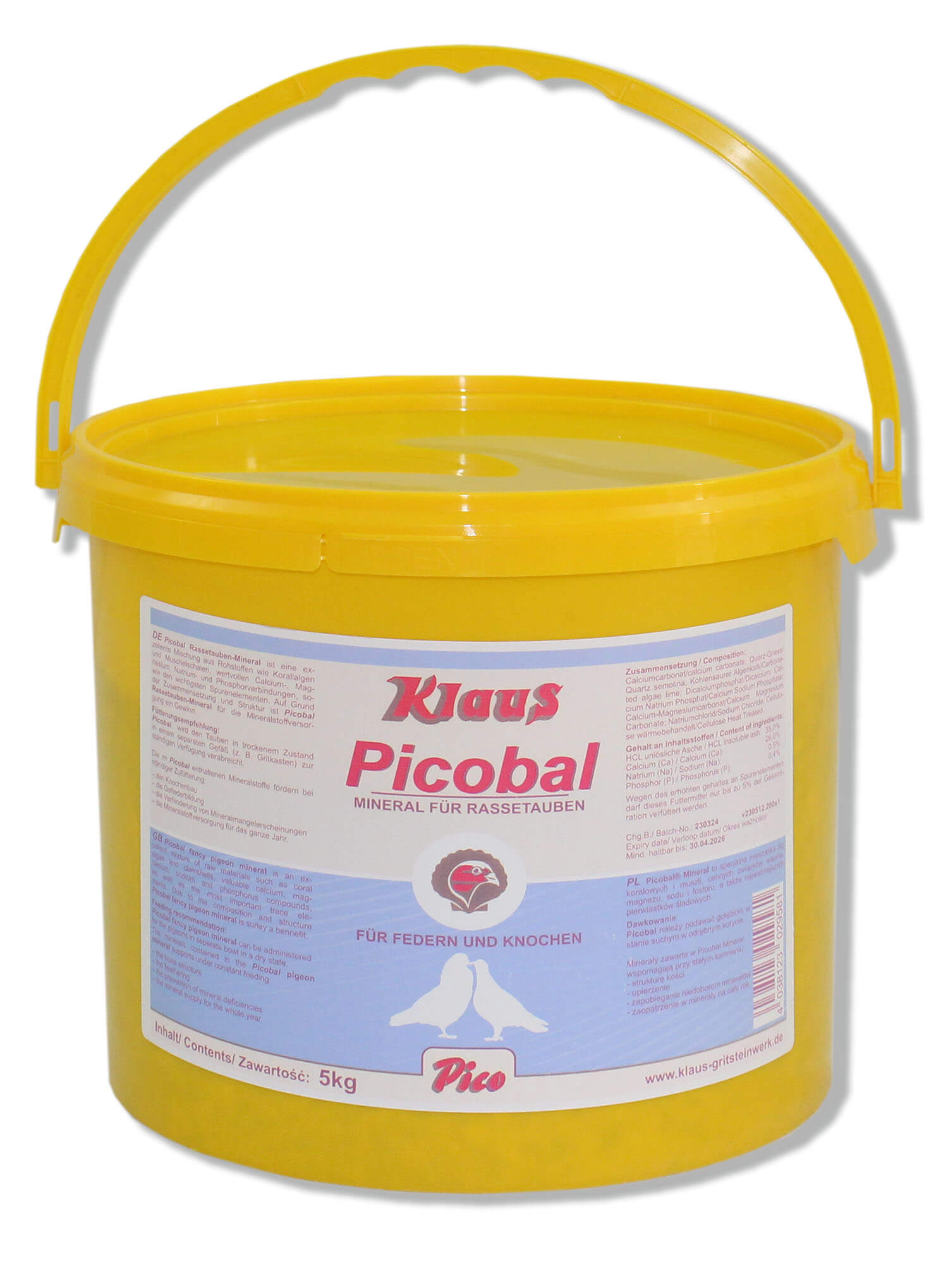 Klaus Picobal für Rassetauben (5kg)