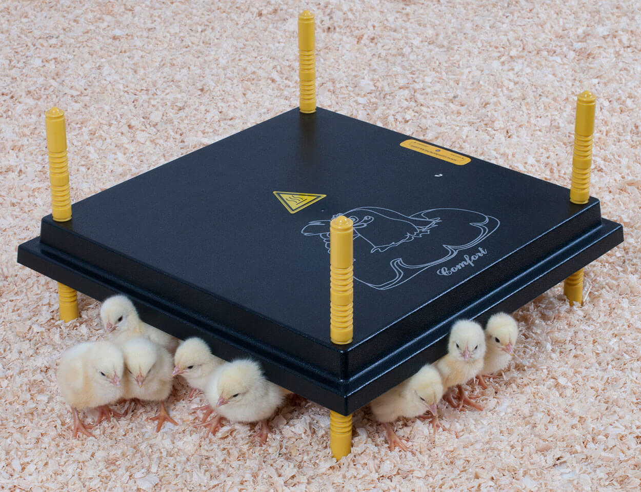 Kontakt-Wärmeplatte für ca. 40 Küken, 40cm x 40cm