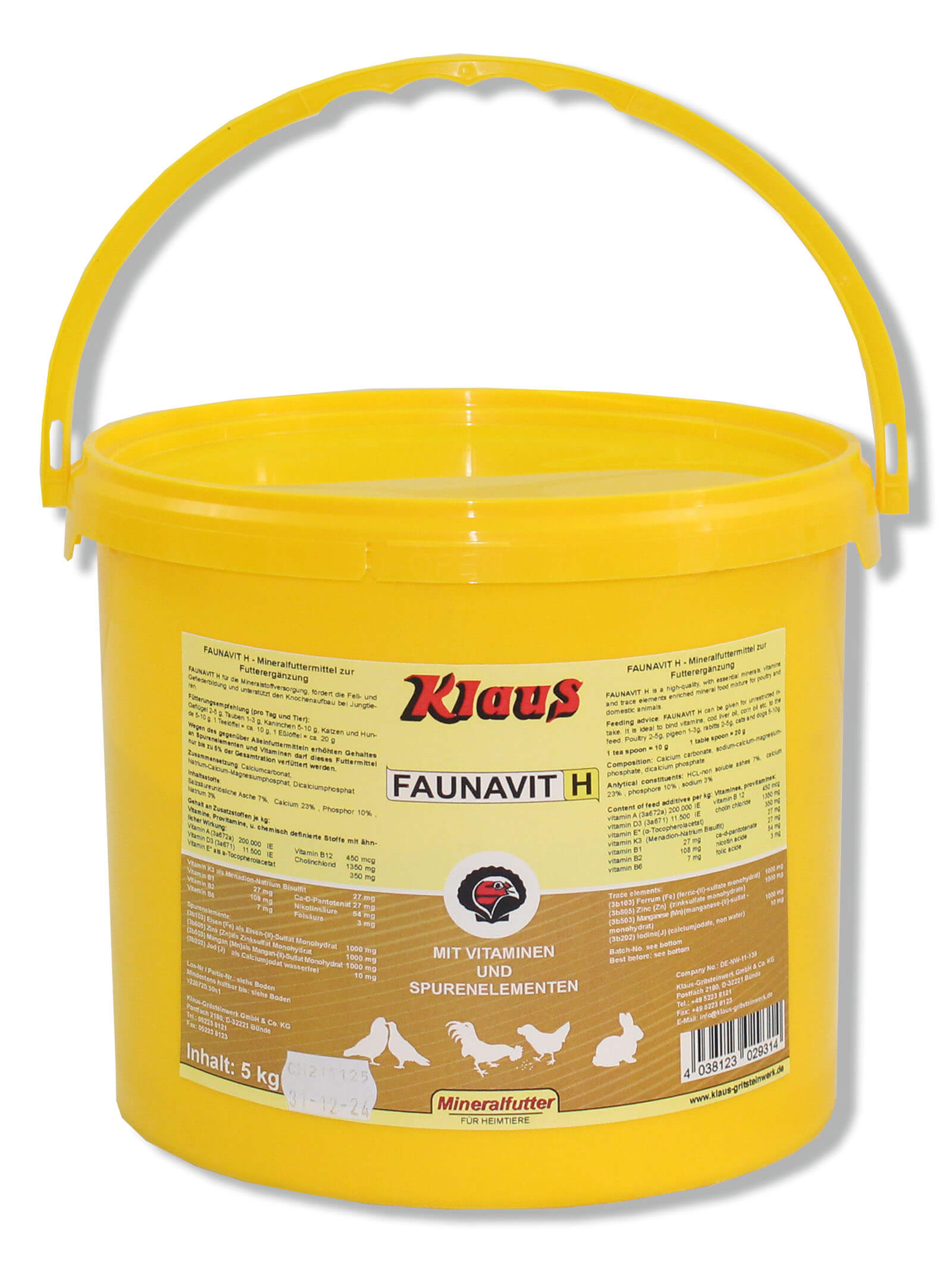 Faunavit H - Mineralfutter (1kg - 5kg)