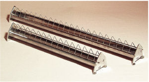 Kükentröge mit Fressgitter, aus feuerverzinktem Stahlblech (30cm - 40cm - 50cm - 75cm - 100cm)