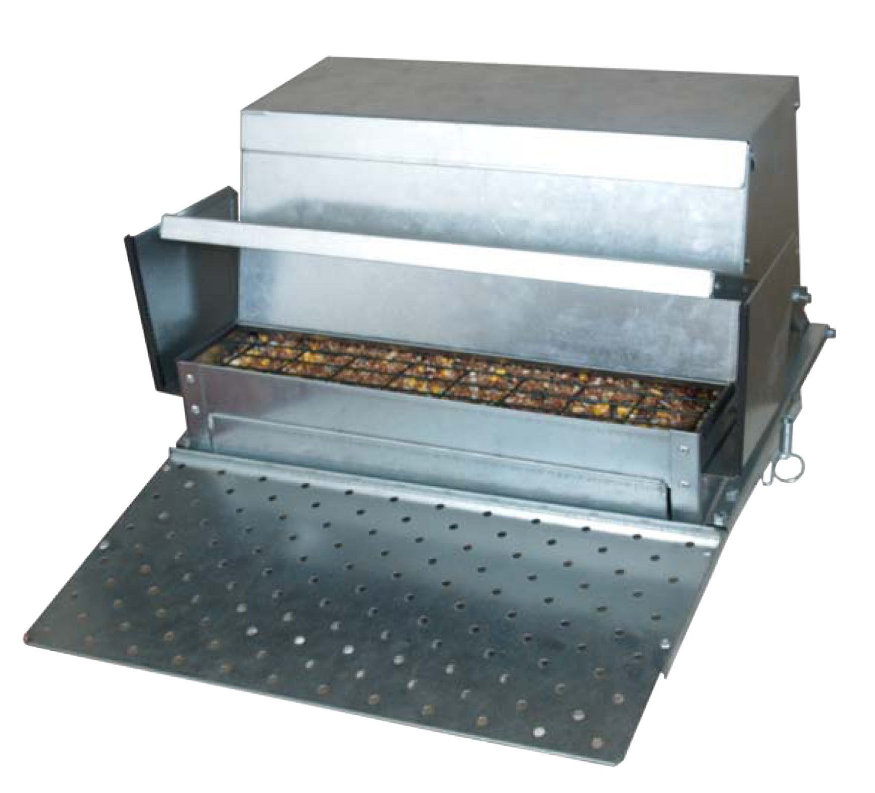 Feeder with Step-Plate and Bait-Drawer on Back (12,5kg - 18kg)