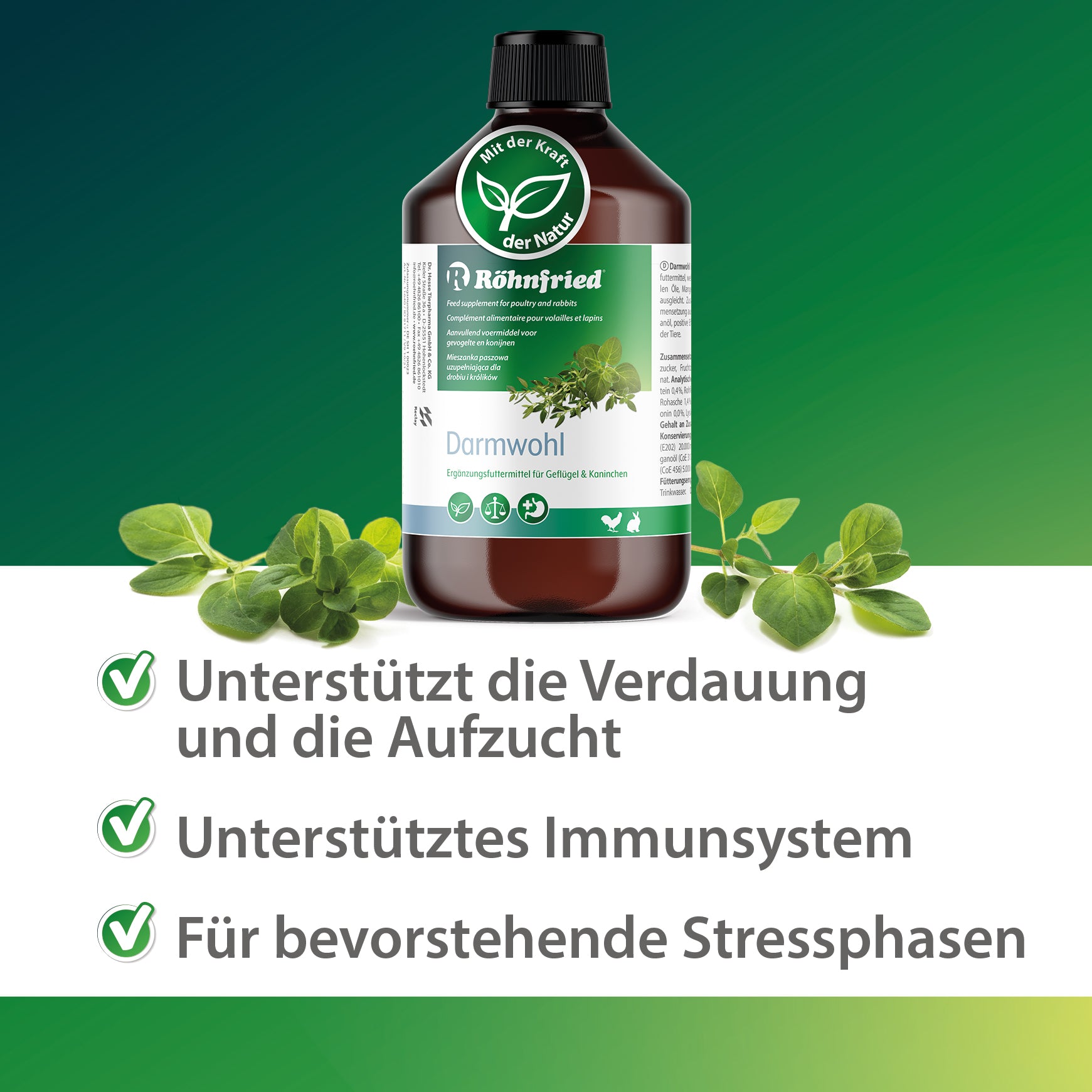 Röhnfried Darmwohl - Oregano Oil + Thyme Oil (250ml - 500ml)