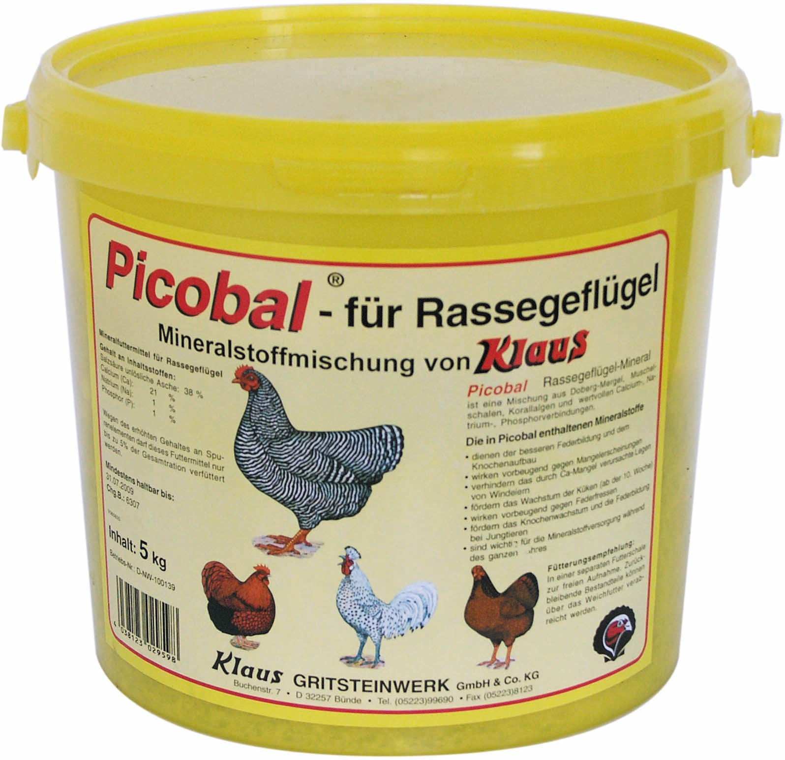 Klaus Picobal for Poultry (5kg - 20kg)