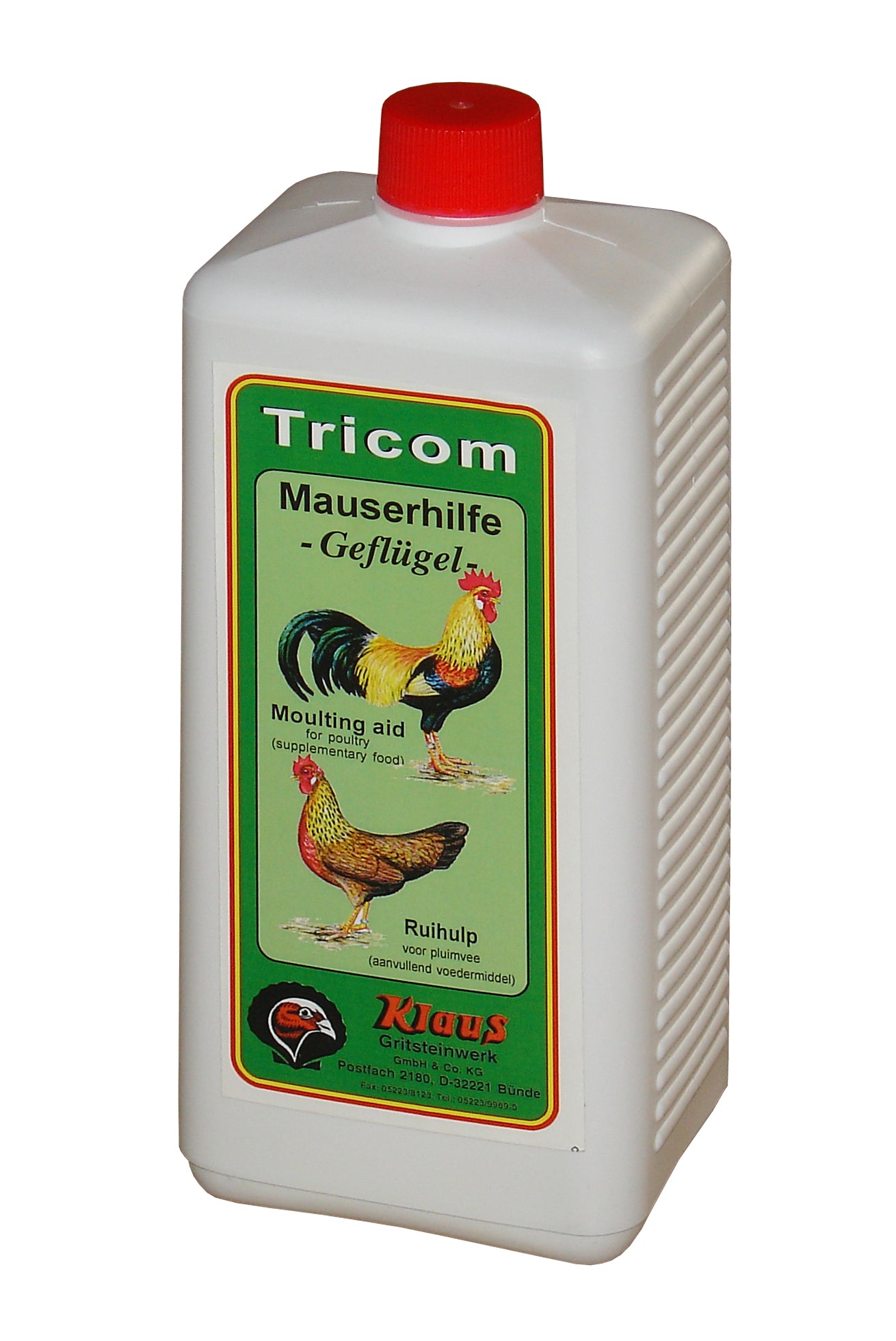 Klaus Tricom Mauserhilfe ("Moulting Aid") for Poultry (1l)