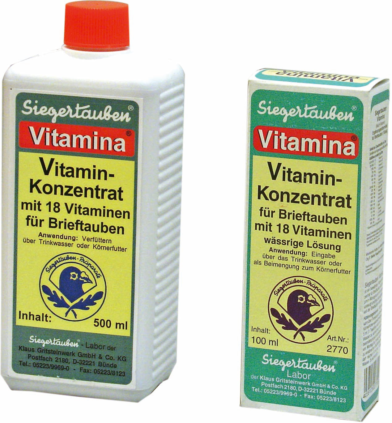 Klaus Siegertauben Vitamina (0,25l - 0,5 - 1l)