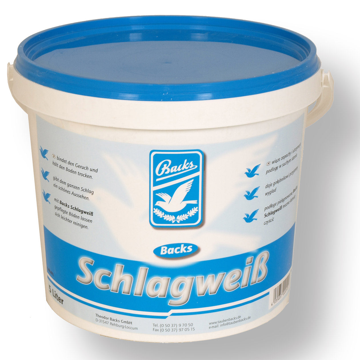 Backs Schlagweiss ("Pigeonry-White") (2.5kg + 10l)