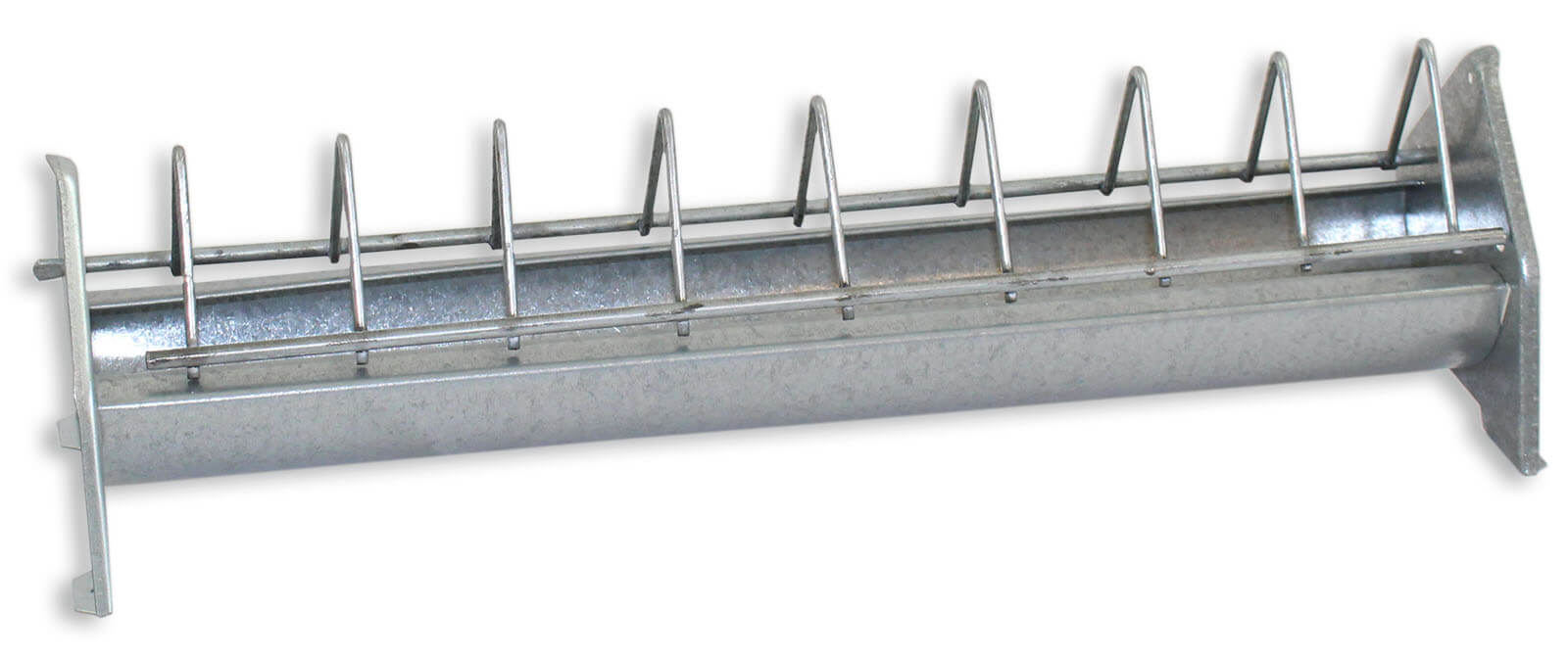 Kükentröge mit Fressgitter, aus feuerverzinktem Stahlblech (30cm - 40cm - 50cm - 75cm)