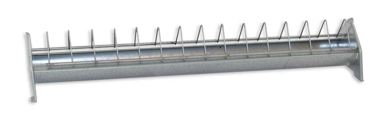 Kükentröge mit Fressgitter, aus feuerverzinktem Stahlblech (30cm - 40cm - 50cm - 75cm)