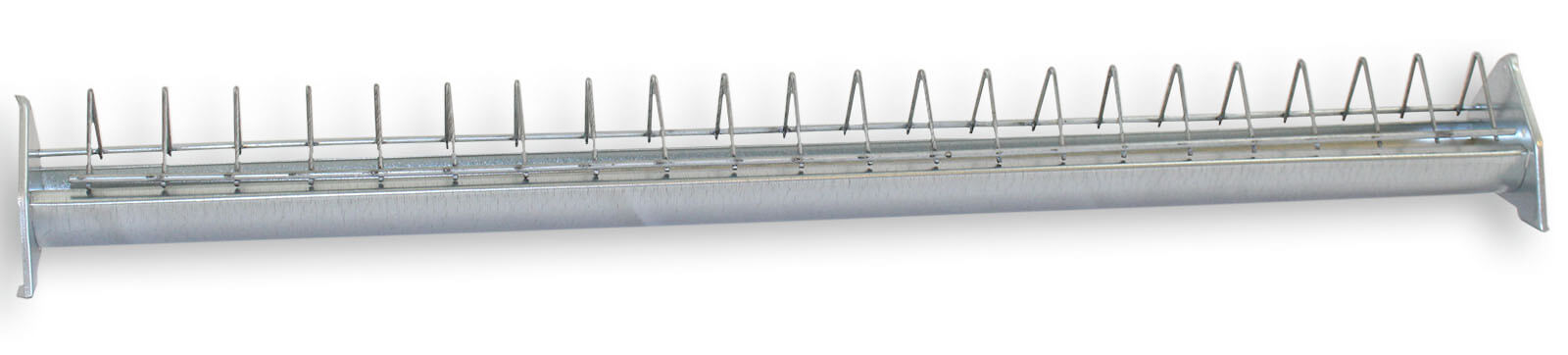 Kükentröge mit Fressgitter, aus feuerverzinktem Stahlblech (30cm - 40cm - 50cm - 75cm)