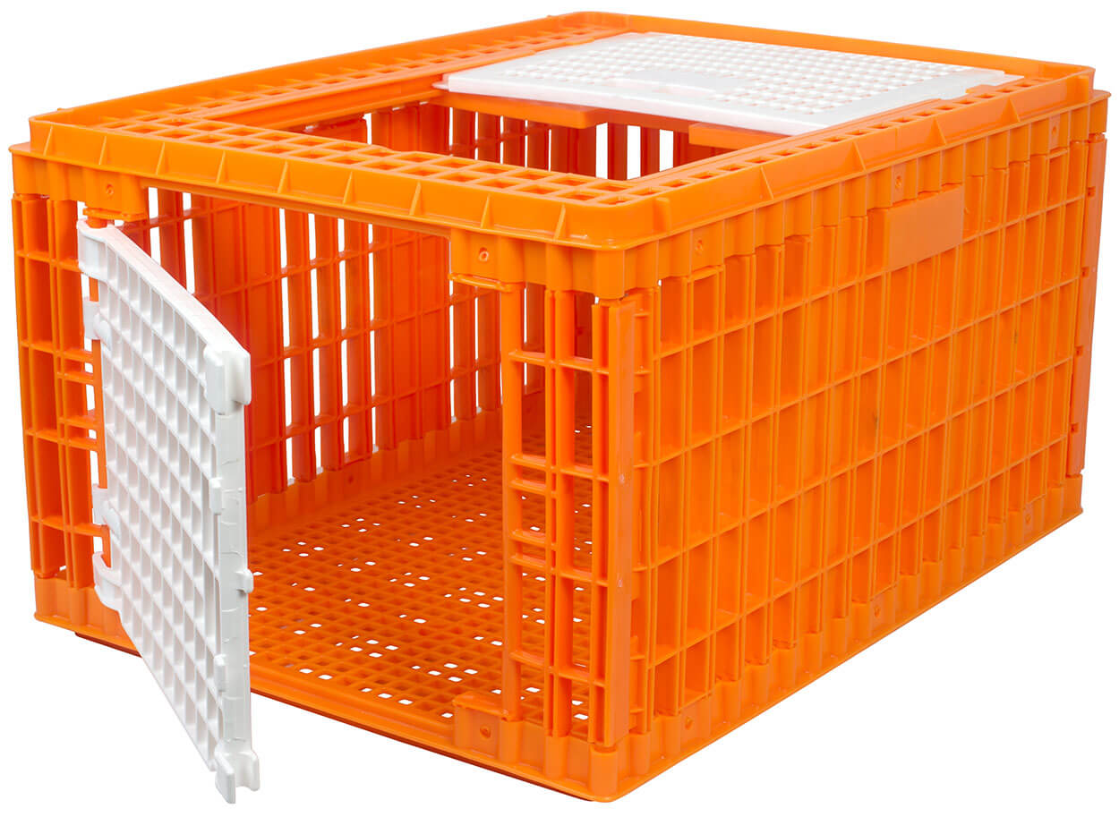 Carrier Boxes for Poultry, with Mesh Bottom - 29-42cm high