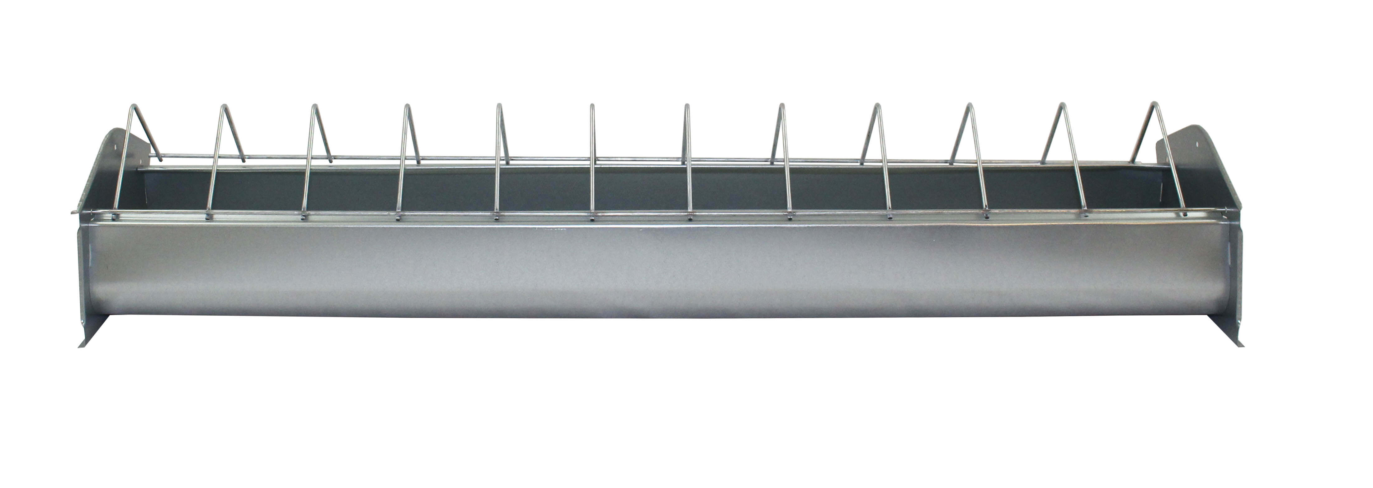 Layer-Trough with Feeding Fence, galvanised metal (50cm - 75cm - 100cm)