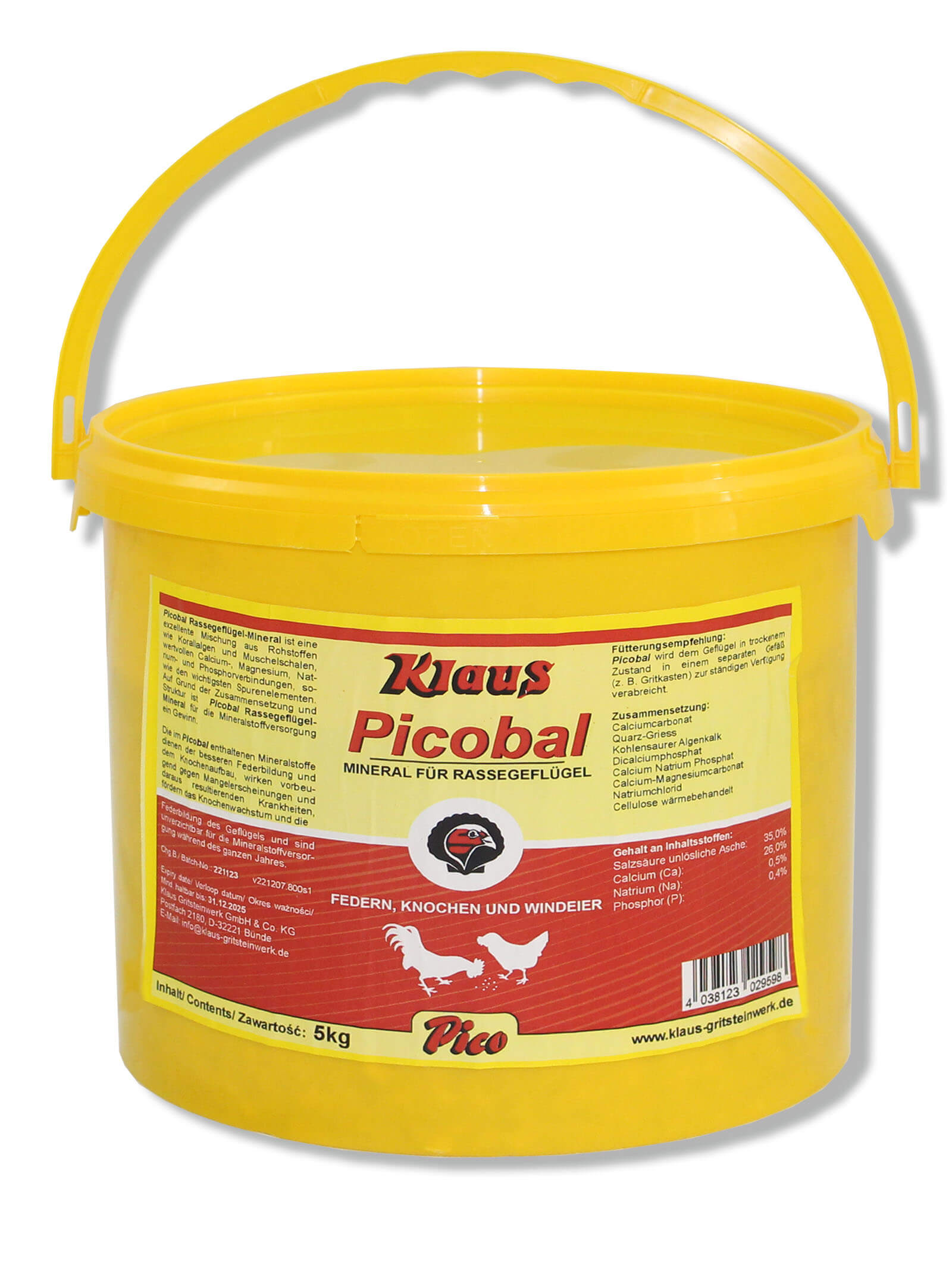 Klaus Picobal für Rassegeflügel (5kg - 20kg)