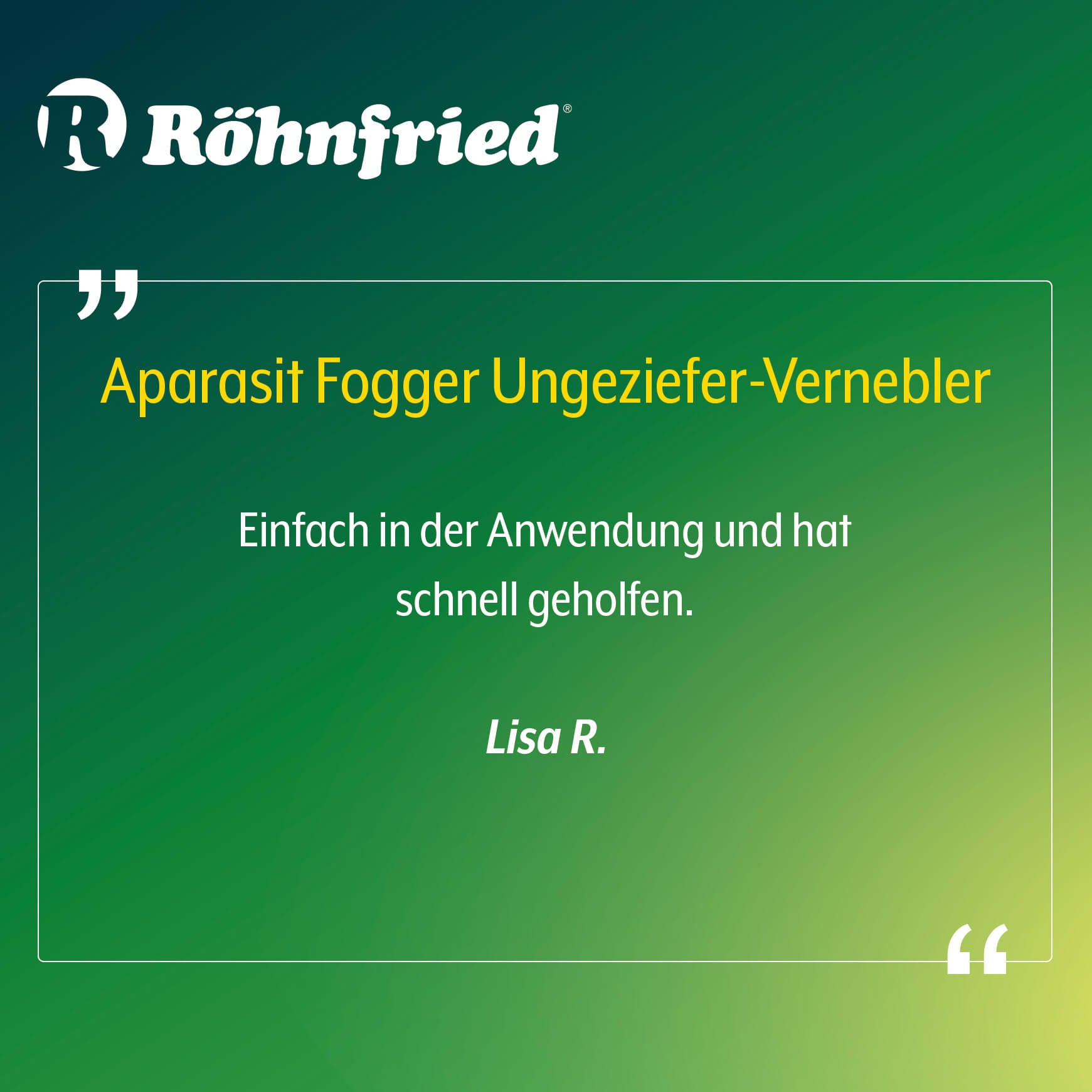Aparasit Fogger - Ungeziefer-Vernebler (300ml)