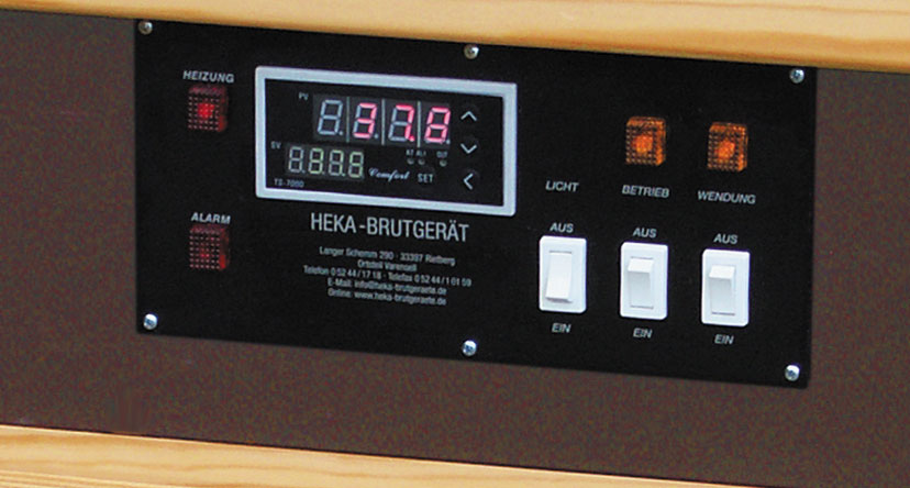 Prozessorgesteuerter Temperaturregler Standard – HEKA-Brutgeräte