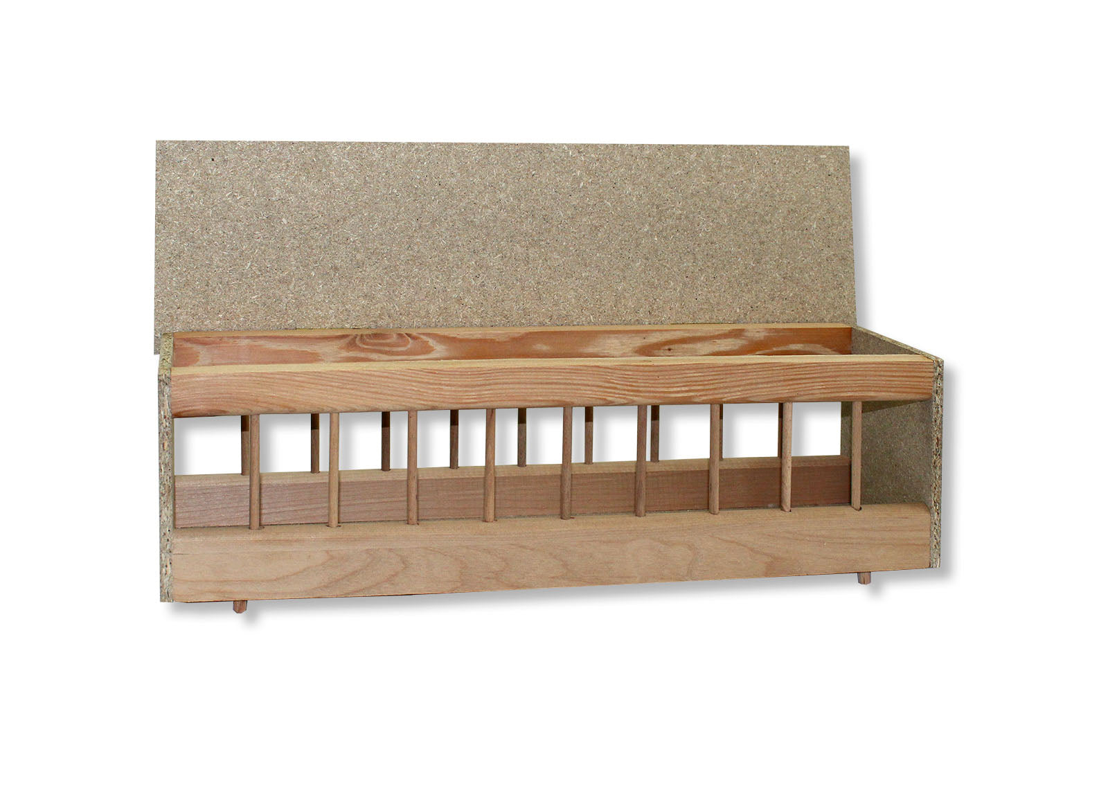 Pigeon-Feeding-Trough with hinged Lid (50cm - 75cm - 100cm)