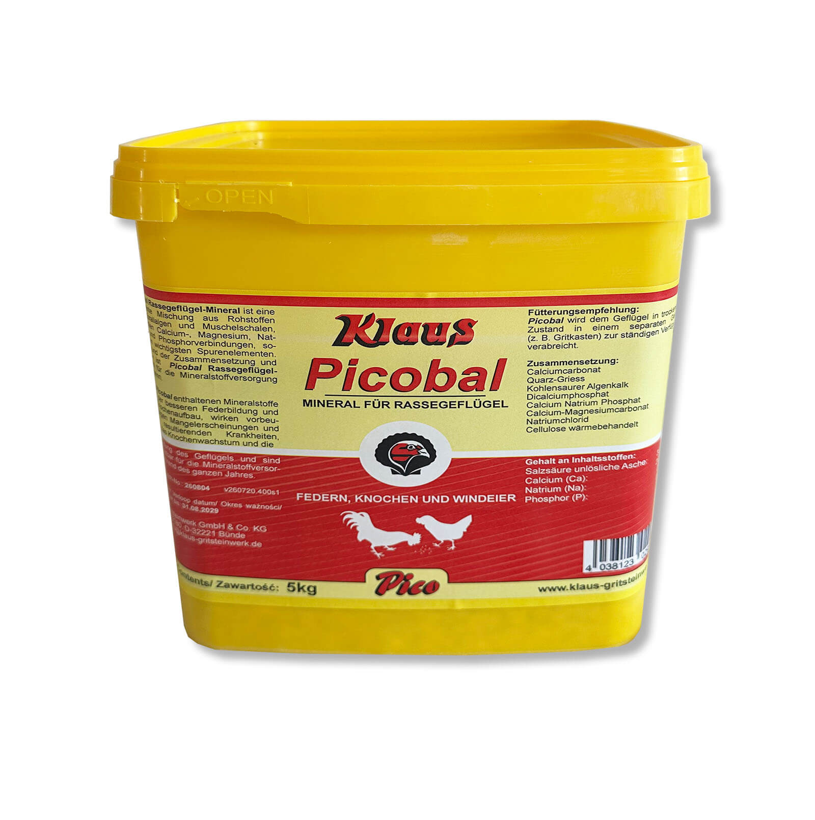 Klaus Picobal für Rassegeflügel (5kg - 20kg)