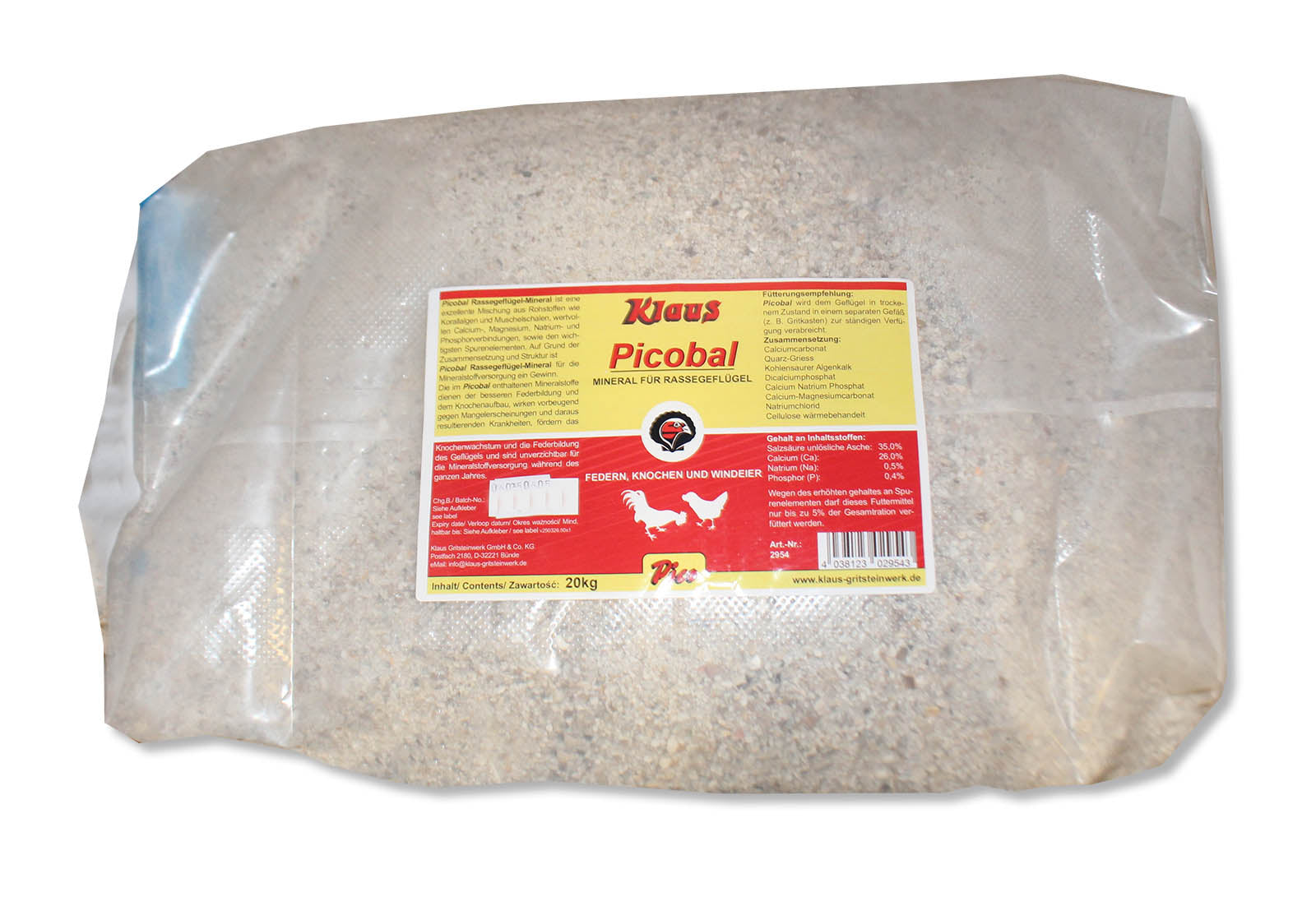 Klaus Picobal for Poultry (5kg - 20kg)