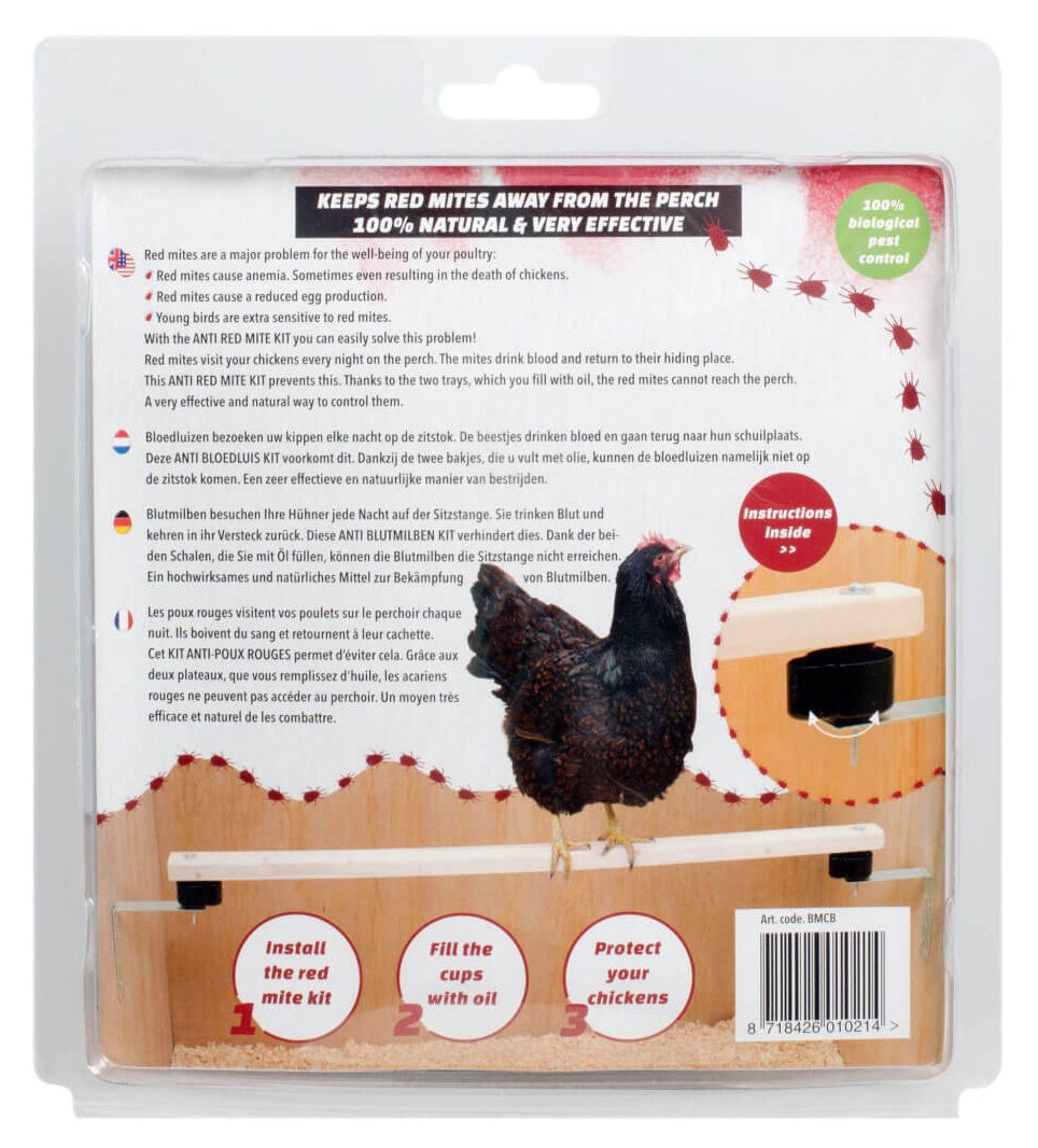 Anti Mite Set for the Coop - keeps mites away from the perches