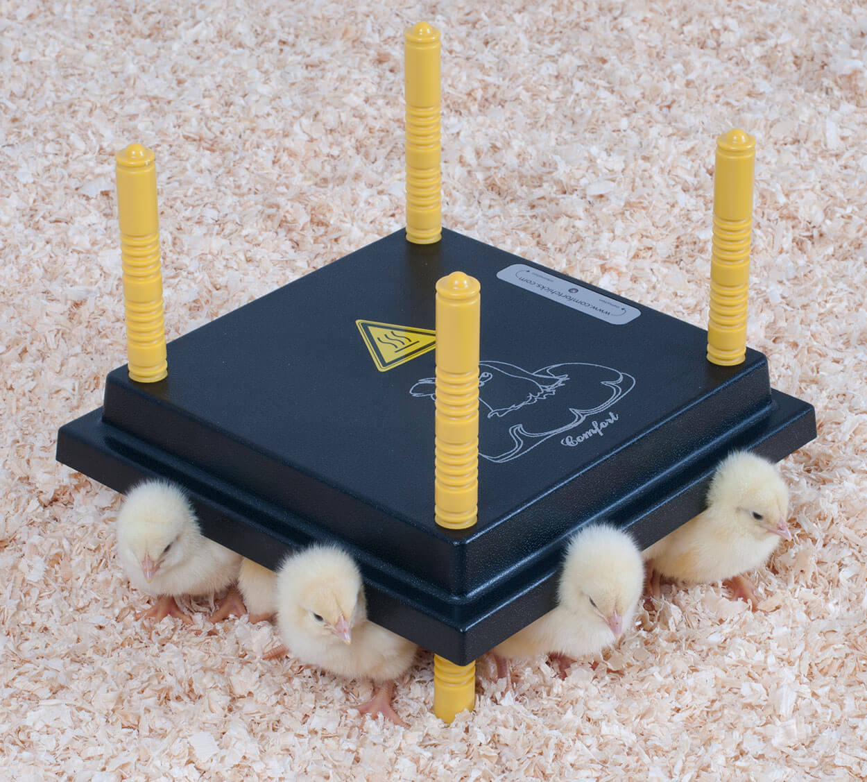 Kontakt-Wärmeplatte für ca. 15 Küken, 25cm x 25cm
