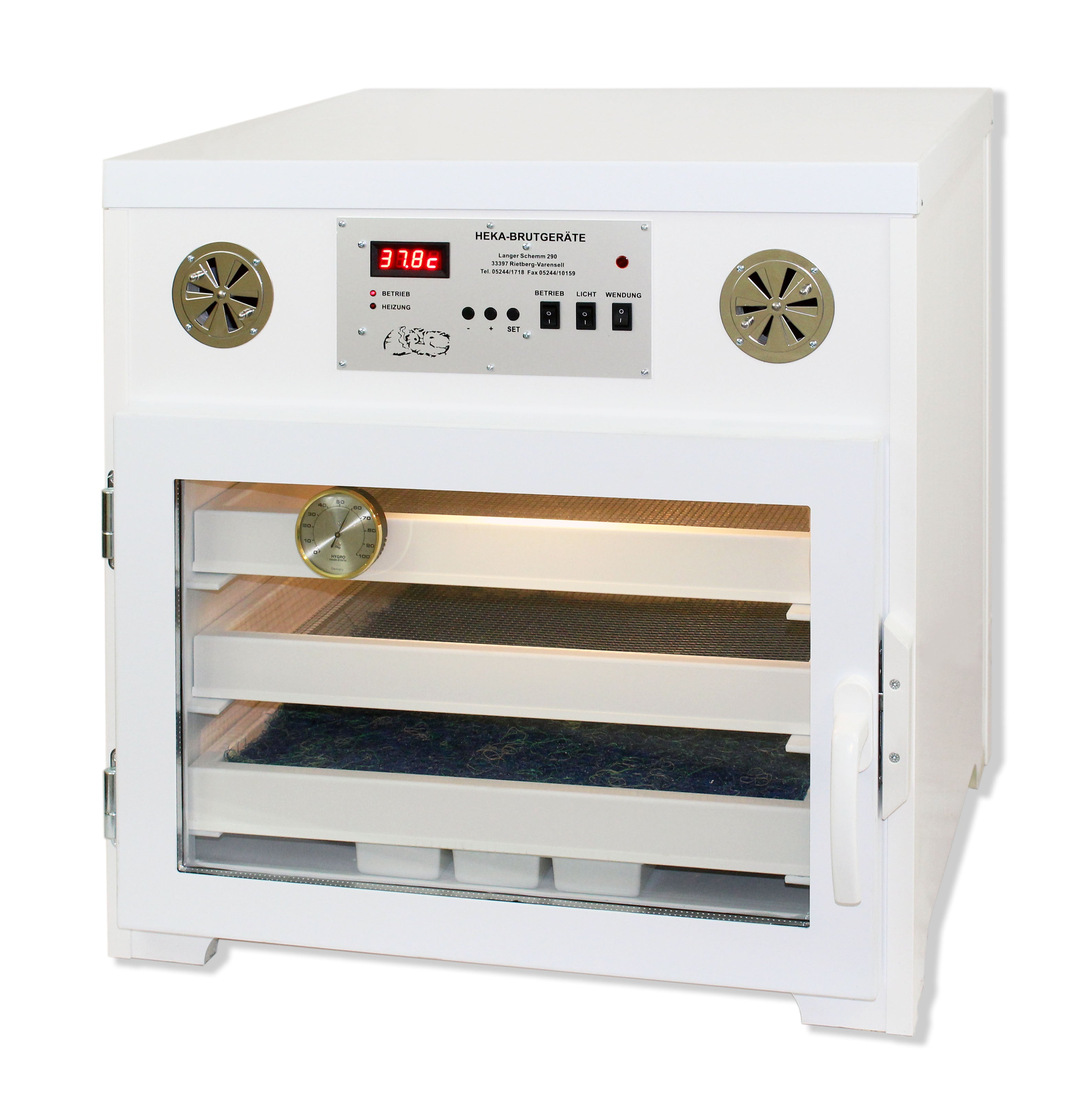 HEKA Turbo 270/S - Schlupfbrüter für 270 Hühnereier