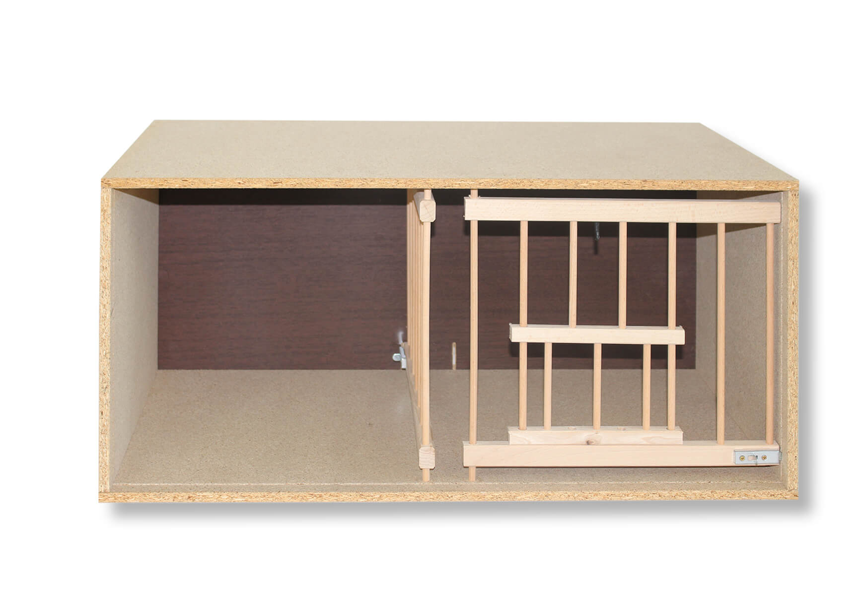 Pigeon-Box with 2 separated wooden Doors (77cm x 38cm x 40cm)