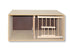 Pigeon-Box with 2 separated wooden Doors (77cm x 38cm x 40cm)