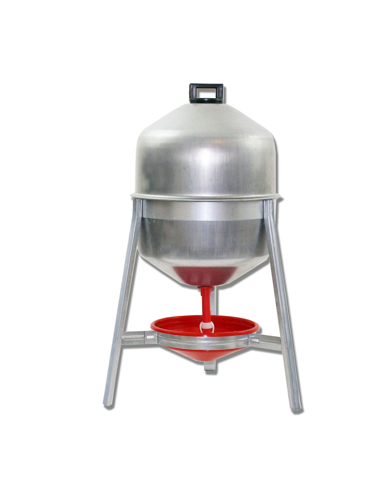 30 Ltr.-Syphontränke, aus Metall - Tränkenteller herausnehmbar