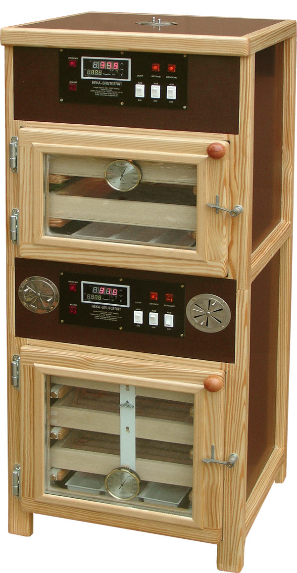 HEKA 10 - Incubator with a separate Hatcher for 170-190 Hen-Eggs