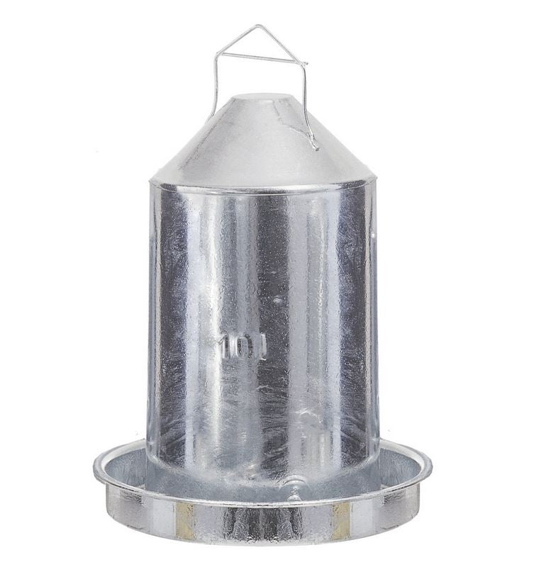 Double walled Drinker, galvanised steel (5l - 10l)