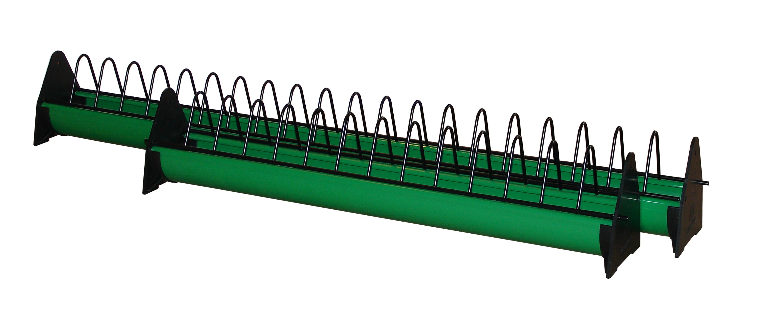 Tröge mit Fressgitter, aus Kunststoff, FS-Qualität (3 Größen - 4 Längen)