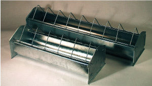 Layer-Trough with Feeding Fence, galvanised metal (50cm - 75cm - 100cm)