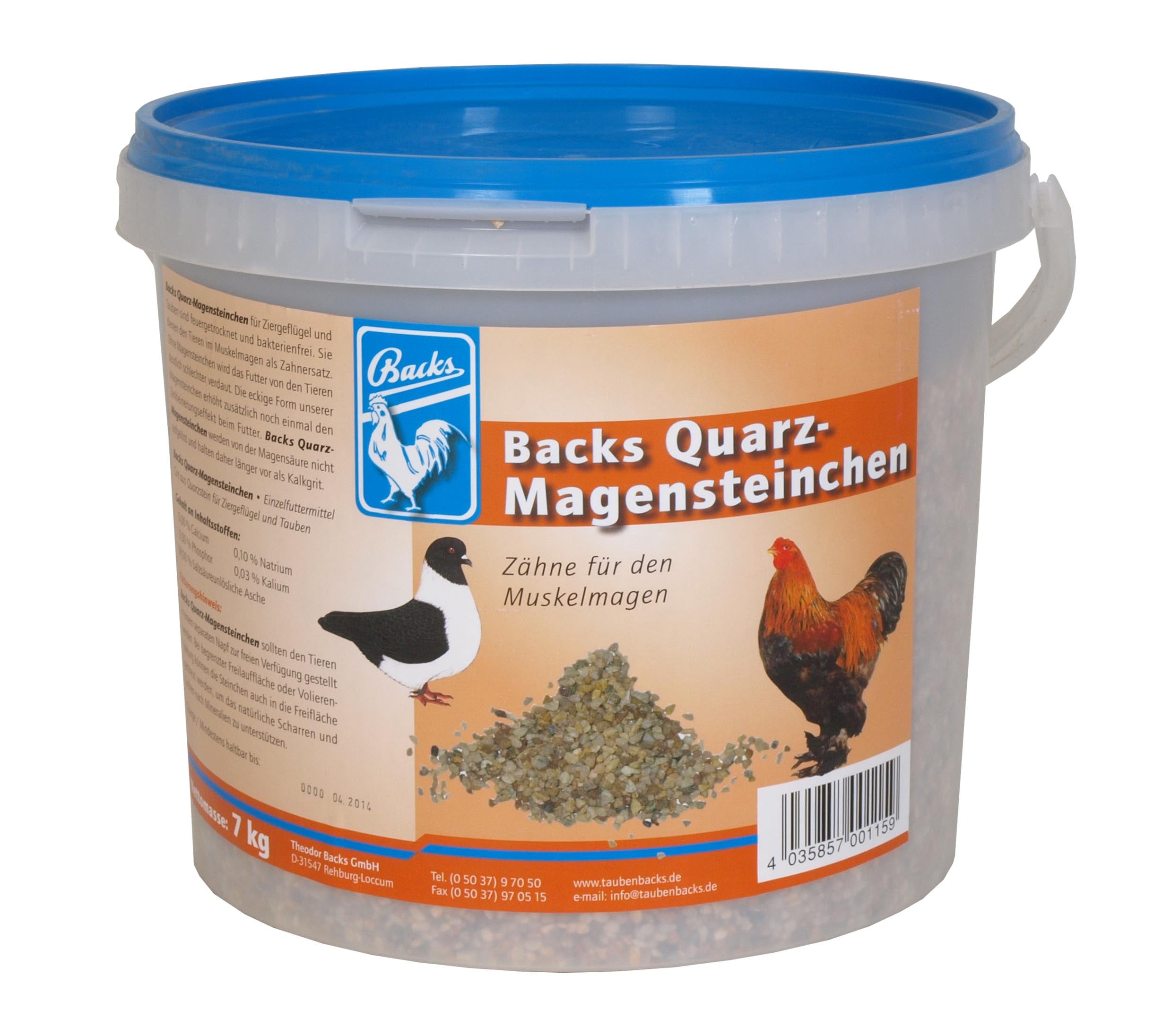 Backs Quarz-Magensteinchen (7kg)