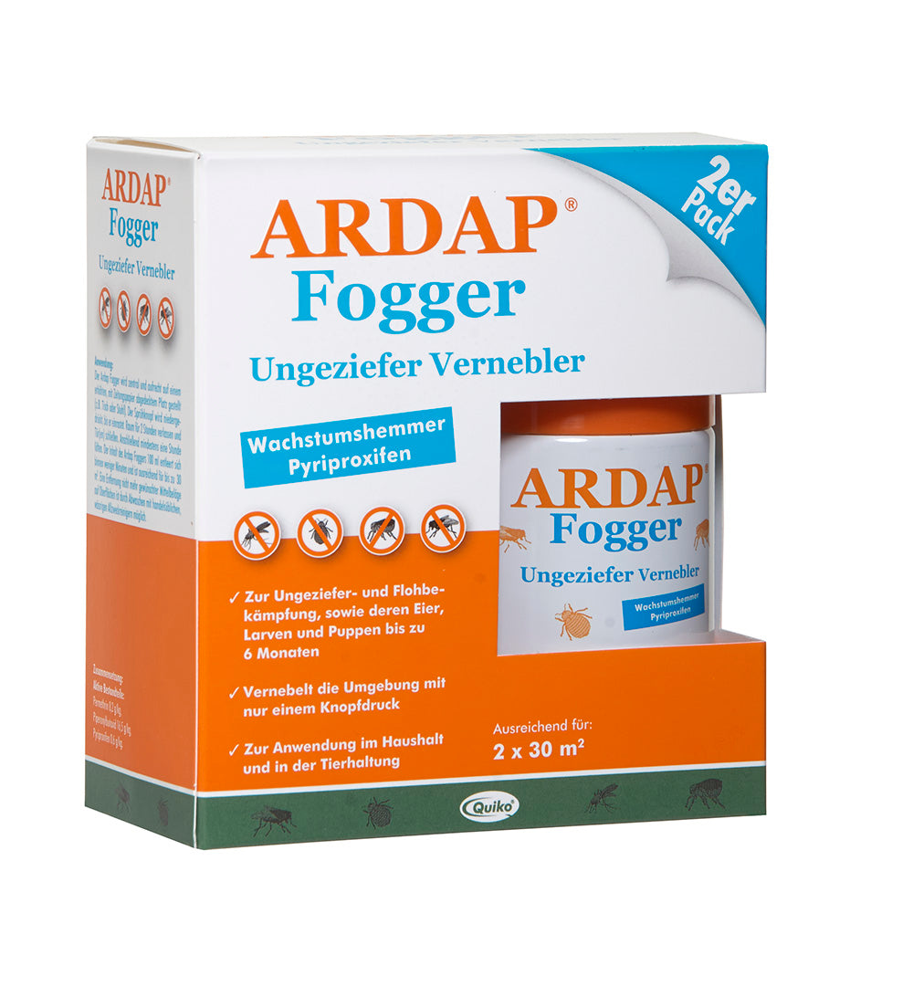 Ardap Fogger - Ungeziefer-Vernebler (1x200ml - 2x100ml) – HEKA-Brutgeräte