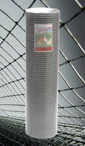 Mesh-Wire, 8mm-Mesh-Wize (hot-dip-galvanized), 25m long, 1m high