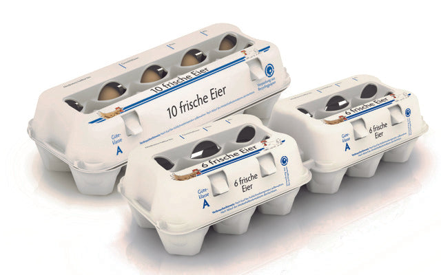 Eier-Kartons "frische Eier" (E3810, E4912)