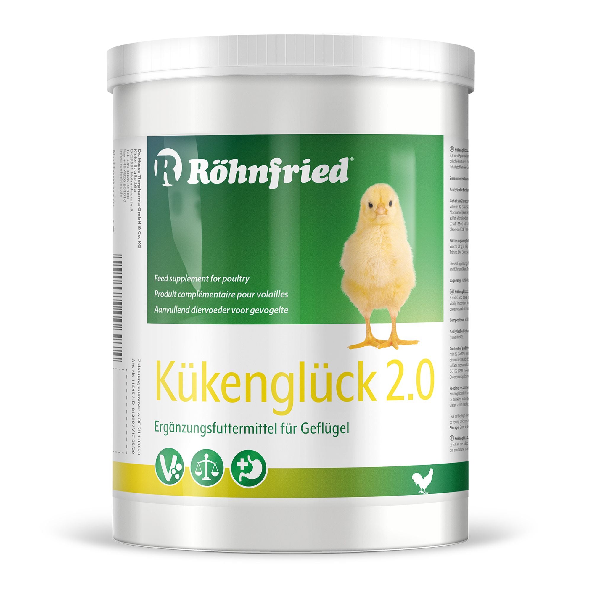 Rohnfried Kukengluck ("Lucky Chicks") 2.0 - Supplement for raising Chicks (550g)